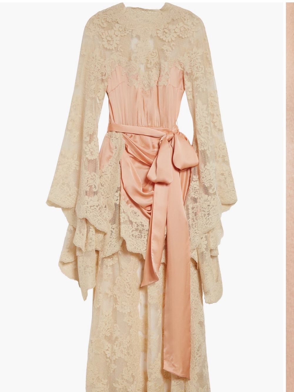Zimmermann Hypnotic Drape Lace & Satin Dress - Picture 10 of 10